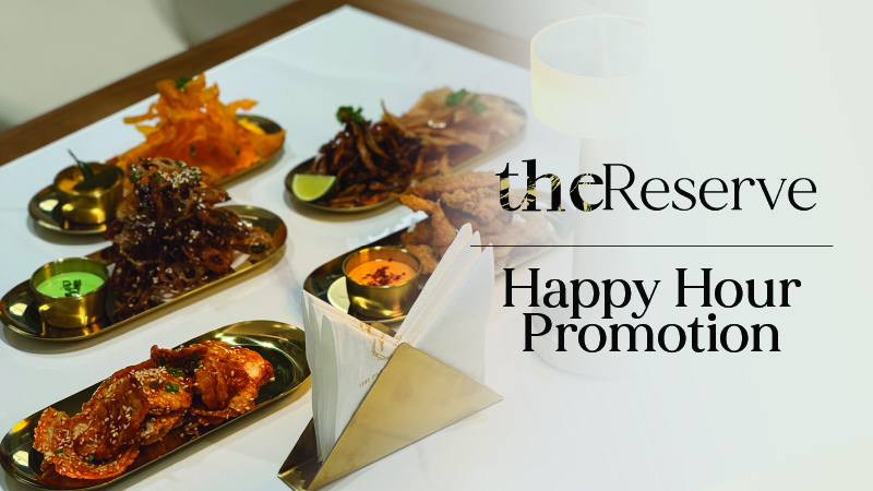 The Reserve – Happy Hour Promo (Offer Page Artwork)